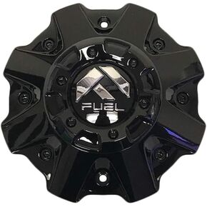 عجلات الوقود للطرق الوعرة 1001-81GBR باللون الأسود اللامع مع غطاء مركزي بمسامير سوداء in Kuwait