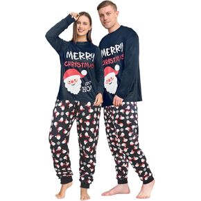 Tphon Family Matching Christmas Pajamas for Women Men Kids Holiday Pajamas Set 2 Piece Long Sleeve Pj Set Festival Party