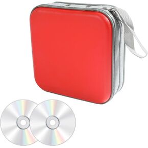 48 Capacity CD Case,DVD Case,Car Accessories CD Case Holder,DVD Holder,CD Holder for Car,Portable Car CD Holder,CD Wallet DVD Organizer,CD Case for Car,DVD Storage for Car Travel (Black)