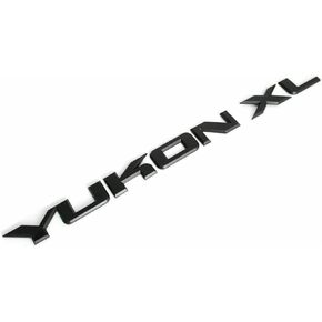 1Pc Yukon XL Liftgate/Door Letter Nameplate Emblem SUV HD Badge Sport Replacement for Yukon (Matte Black)