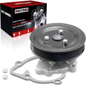 Engine Water Pump Automotive w/Pulley Gasket 251102G400 252-960 Compatible for Hyundai Sonata Tucson Santa Fe Kia Forte Optima Mitsubishi Outlander 2006-2019