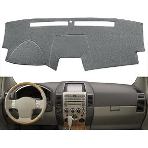 Dash Cover Mat Custom Fit for Infiniti QX56 2004 2005 2006 2007 with Light Sensor,Dashboard Pad Carpet Protector F209 (Dark Gray)