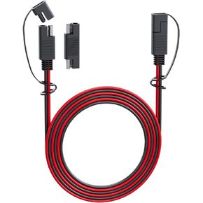 MADCATZ SAE to SAE Extension Cable Quick Disconnect Connector Wire Harness 1 Ft -16 AWG for Automotive, Solar Panel SAE Plug EV, Charging Adapter, Battery, Cars (5 pcs with 5 Adapter /10 Cover)