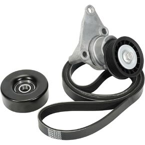 طقم شداد حزام السير السربنتين ACK060923 متوافق مع شيفروليه كاديلاك جي إم سي، 2000-2002#Replace 19311144 شداد الحزام وحزام السربنتين وبكرة المهمل in Kuwait