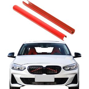 ESEWALAS Grill Inserts Trims,Grille Insert Grill Accessories,Blue Grill Stripes Grille Inserts Stripes Wrap,Car Accessories Grille Insert Stripes Replace,Compatible with F30/G30 (Red)