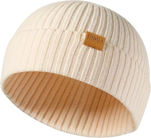 قبعة صغيرة صوف ميرينو 100%، قبعات شتوية دافئة للجنسين، قبعة قصيرة محبوكة ناعمة قابلة للتنفس in Kuwait