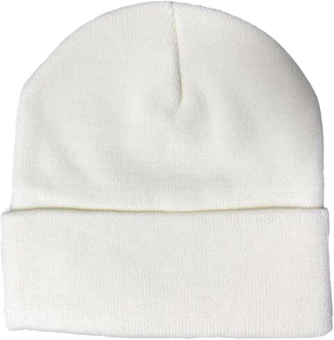 SHEVERCH Classic Acrylic Winter Beanie for Men Women Plain Knit Cuffed Beanie Unisex Warm Winter Hat in Saudi Arabia