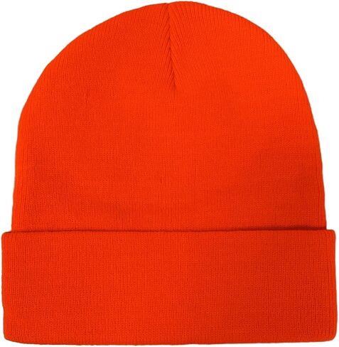 SHEVERCH Classic Acrylic Winter Beanie for Men Women Plain Knit Cuffed Beanie Unisex Warm Winter Hat in Saudi Arabia