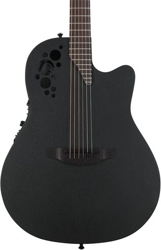 جيتار باس كهربائي صوتي من مجموعة Ovation Mod TX، يمين، أسود مزخرف، 5 أوتار (B7785TX-5) in Saudi Arabia