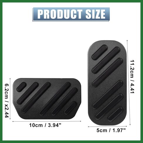 Motoforti 2pcs Gas Pedal Brake Pedal Pad Cover Anti-Slip Footrest Kits for Toyota C-HR 2019 2020 for Corolla Pruis 2019 2020 2021 Car Pedals Accessories Black Long-Lasting in Saudi Arabia