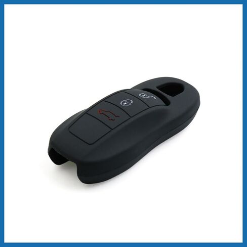 Black Silicone Keyless Entry Car Remote Key Fob Case Cover Protector for Porsche Macan Panamera Cayenne Item Replacement in Saudi Arabia