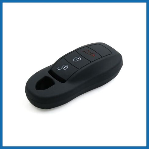 Black Silicone Keyless Entry Car Remote Key Fob Case Cover Protector for Porsche Macan Panamera Cayenne Item Replacement in Saudi Arabia