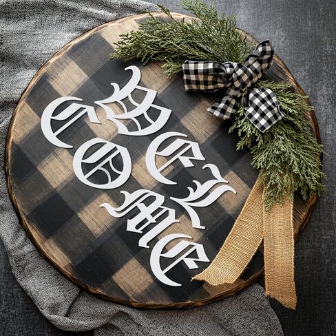 Old English Wooden Letters 4 Inch for Decorations Unfinished Wood Letters and Numbers Small Wooden Letters for Crafts Wall Decor DIY Painting Arts Home Decorations Kids Learning 72Pcs in Saudi Arabia