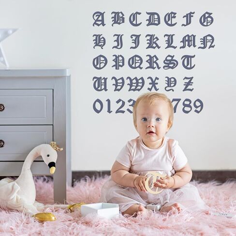 Old English Wooden Letters 4 Inch for Decorations Unfinished Wood Letters and Numbers Small Wooden Letters for Crafts Wall Decor DIY Painting Arts Home Decorations Kids Learning 72Pcs in Saudi Arabia