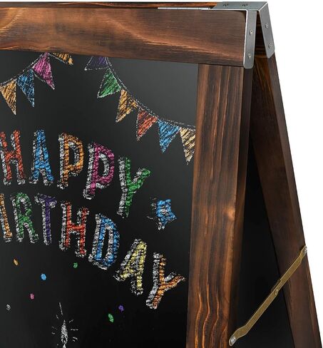 Arteza 40x20 Inch A-Frame Chalkboard Easel Set, Outdoor Chalkboard Sign with Chalk Sticks, Chalk Markers, Erasers, and Stencils, Standing Sign, Office Supplies for Businesses, Announcements & Events in Saudi Arabia