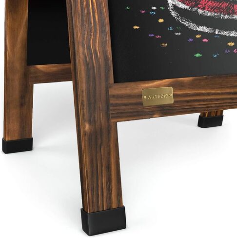 Arteza 40x20 Inch A-Frame Chalkboard Easel Set, Outdoor Chalkboard Sign with Chalk Sticks, Chalk Markers, Erasers, and Stencils, Standing Sign, Office Supplies for Businesses, Announcements & Events in Saudi Arabia