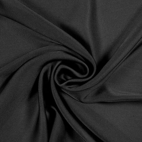 27.5" Satin Head Scarf, Large Square Hair Scarf Silk Bandana Hair Wrap Silk Feeling Scarf Neck Scarf for Women Girls, Sleeping Hair Wrapping Night - Black in Saudi Arabia