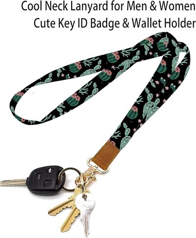 Lanyards for Keys, Durable Keychain Long Lanyard for Women Men, Cute Neck Lanyard for ID Badges Holder, Wallets, key in Kuwait