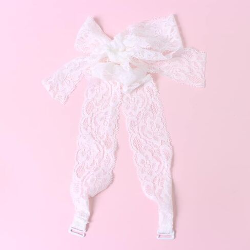 4 Pairs Lace Halter Neck Bra Straps Replacement Swimsuit Decorative Self Tie-knot Detachable Spare Bra Straps in Kuwait