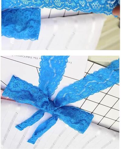 4 Pairs Lace Halter Neck Bra Straps Replacement Swimsuit Decorative Self Tie-knot Detachable Spare Bra Straps in Kuwait