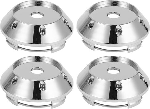 Universal Car Wheel Center Hub Cap/Rim Cover Hub Caps/for Most Cars/Snap-in Plastic 68.5mm 2.70" OD / 4 Pcs Chrome Silver Tone in Saudi Arabia