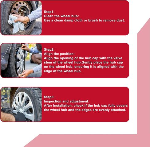 Universal Car Wheel Center Hub Cap/Rim Cover Hub Caps/for Most Cars/Snap-in Plastic 68.5mm 2.70" OD / 4 Pcs Chrome Silver Tone in Saudi Arabia