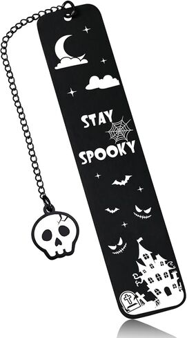 Spooky Bookmarks for Women Christmas Stocking Stuffers for Women Horror Bookmark for Book Lover Book Marks for Reading Women Men Bookish Gifts Spooky Basket Stuffers for Women in Kuwait