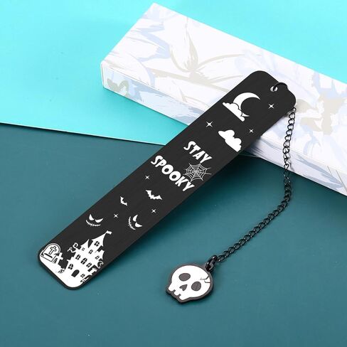 Spooky Bookmarks for Women Christmas Stocking Stuffers for Women Horror Bookmark for Book Lover Book Marks for Reading Women Men Bookish Gifts Spooky Basket Stuffers for Women in Kuwait