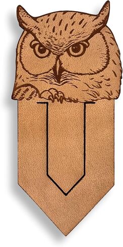 Handmade Genuine Leather Peek a Boo Cute Rat Pagekeeper Bookmark, Unique Gifts for Readers, Choose Your Favorite Design. Brown (Cute Rat) in Kuwait