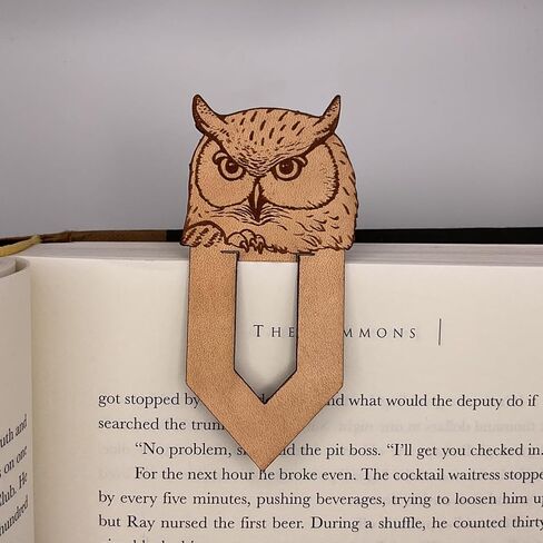 Handmade Genuine Leather Peek a Boo Cute Rat Pagekeeper Bookmark, Unique Gifts for Readers, Choose Your Favorite Design. Brown (Cute Rat) in Kuwait