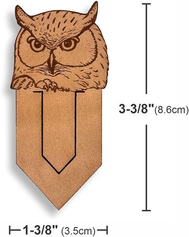 Handmade Genuine Leather Peek a Boo Cute Rat Pagekeeper Bookmark, Unique Gifts for Readers, Choose Your Favorite Design. Brown (Cute Rat) in Kuwait