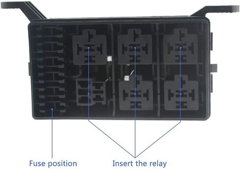 WMYCONGCONG 6 طريقة صندوق التتابع كتلة 6 ATC/ATO الصمامات حامل كتلة ث/41 قطعة محطات الأسلاك المعدنية للاستخدام البحري للسيارات in Kuwait