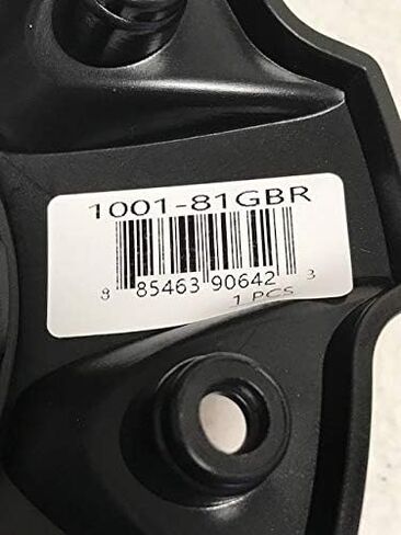 عجلات الوقود للطرق الوعرة 1001-81GBR باللون الأسود اللامع مع غطاء مركزي بمسامير سوداء in Kuwait