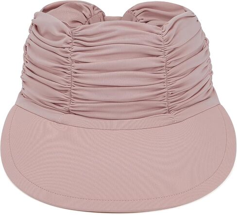Century Star Sun Visor Hat for Women Wide Brim Sun Hats UPF 50+ UV Protection Summer Foldable Ponytail Beach Hats Pink One Size in Saudi Arabia