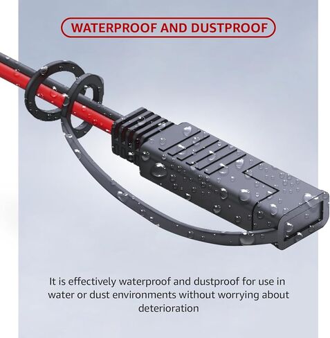 MADCATZ SAE to SAE Extension Cable Quick Disconnect Connector Wire Harness 1 Ft -16 AWG for Automotive, Solar Panel SAE Plug EV, Charging Adapter, Battery, Cars (5 pcs with 5 Adapter /10 Cover) in Kuwait