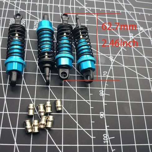 1/10 RC Oil Filled Shocks for Tamiya TT02 TT01 Shocks Damper M05 TA05 On Road Tamiya Rc Car Front Rear Shocks Hops Up Upgrade Parts(Black) in Kuwait