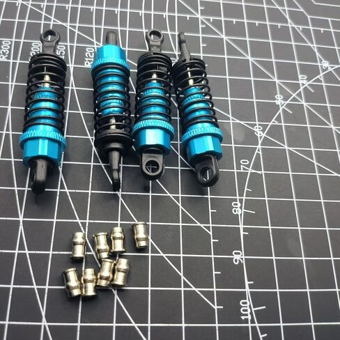 1/10 RC Oil Filled Shocks for Tamiya TT02 TT01 Shocks Damper M05 TA05 On Road Tamiya Rc Car Front Rear Shocks Hops Up Upgrade Parts(Black) in Kuwait