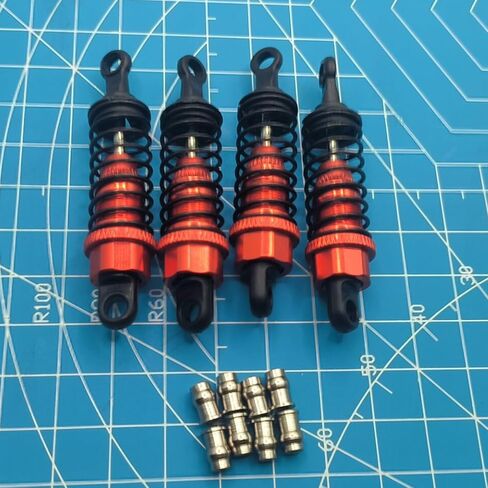 1/10 RC Oil Filled Shocks for Tamiya TT02 TT01 Shocks Damper M05 TA05 On Road Tamiya Rc Car Front Rear Shocks Hops Up Upgrade Parts(Black) in Saudi Arabia