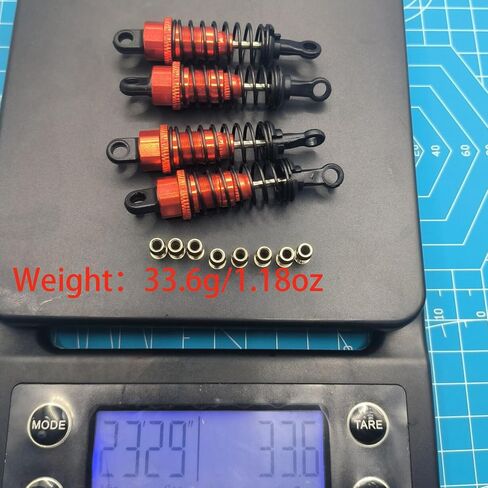 1/10 RC Oil Filled Shocks for Tamiya TT02 TT01 Shocks Damper M05 TA05 On Road Tamiya Rc Car Front Rear Shocks Hops Up Upgrade Parts(Black) in Saudi Arabia
