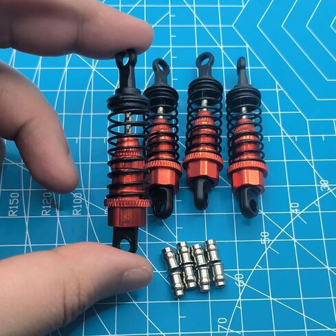 1/10 RC Oil Filled Shocks for Tamiya TT02 TT01 Shocks Damper M05 TA05 On Road Tamiya Rc Car Front Rear Shocks Hops Up Upgrade Parts(Black) in Saudi Arabia