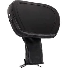 Adjustable Driver Rider Touring Backrest for Harley Fatboy Heritage Softail Classic FLSTC 07-2020 (Black-Studded)
