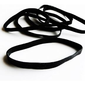 10 Heavy Duty Rubber Bands | Big Thick XL-Large UV Resistant Black Rubber-Bands for Fishing, RC, or Hair + Use What the Pros Use + 1 Pack of 10 Bands (# 64-size, 1/4 x 3 1/2 Inch)