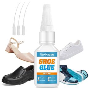 Shoe Glue, 30g Fast-Drying Shoe Repair Glue, Waterproof Glue for Shoes, Shoe Repair Adhesive, Transparent Shoe Sole Glue for Repairing Shoes, Boots, Leather, etc
