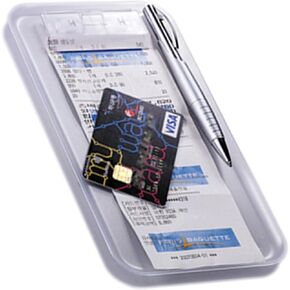 Sysmax Compact Clip Board Receipt Bill Memo Credit Card Holder A6