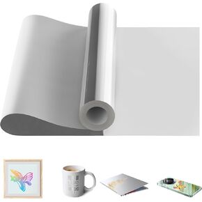 Red Vinyl Roll for Cricut & Silhouette - 12" x 40 FT Glossy Adhesive Vinyl for Craft, Sign, Wall Sticker