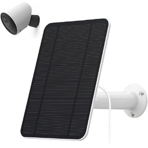 4W Solar Panel Compatible with SimpliSafe Outdoor Camera, Includes Secure Wall Mount, IP65 Weatherproof,13.1ft Power Cable (1)