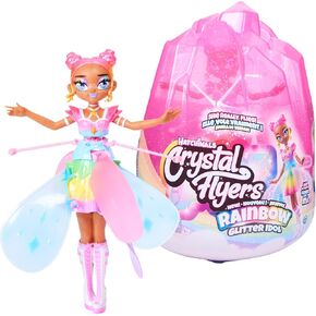 Hatchimals Pixies, Crystal Flyers Rainbow Glitter Idol Magical Flying Toy Doll with Lights, Girls Gifts, Kids Toys for Girls Ages 6 and up