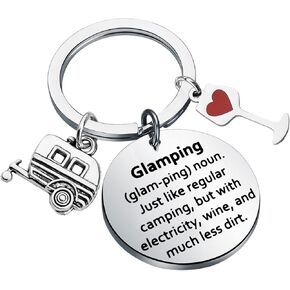 Lywjyb Birdgot Camper RV Gift Camper Keychain Glamping Lifestyle Gift Camp Lover Camping Gift