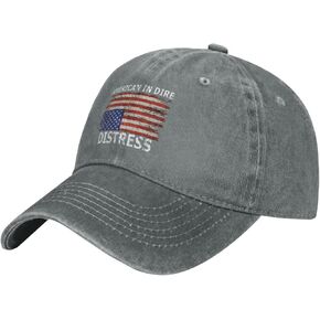 Upside Down Flag Hat Upside Down American in Dire Distress Hat Women Baseball Cap with Design Caps