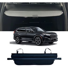 Cargo Cover Compatible with Honda CRV 2023 2024 2025【Extra Cover Style】 Retractable Rear Trunk Security Cover Shielding Shade Accessories for 2023 2024 Honda CRV Cargo Cover 2025(Carbon Fiber)